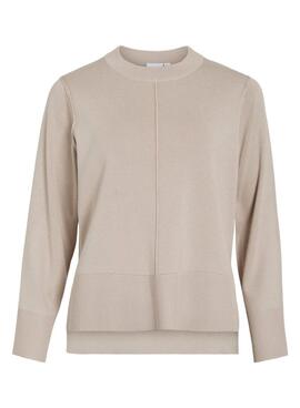 Maillot Vila Viostria beige pour femme