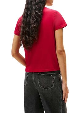 T-shirt Tommy Jeans Essential rouge pour femme