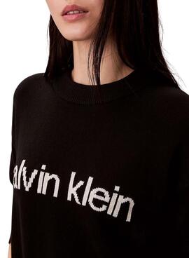 Maillot Calvin Klein Cotton Graphic noir pour femme