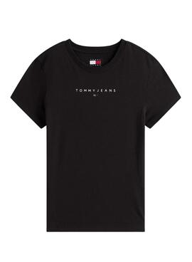 T-shirt Tommy Jeans Bling Linear noir pour femme