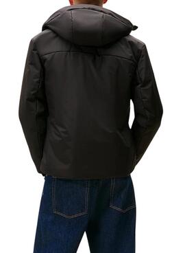 Anorak Tommy Jeans Poly negro pour homme