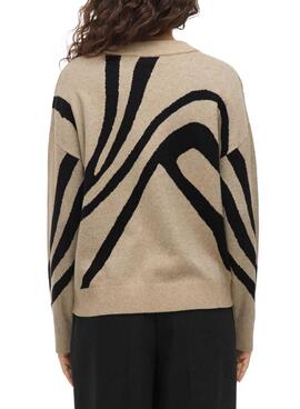 Maillot Vila Vitif beige pour femme