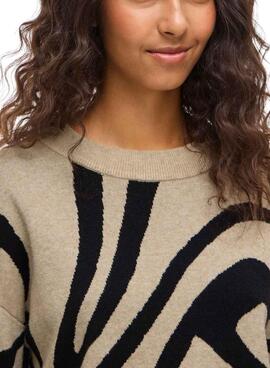 Maillot Vila Vitif beige pour femme