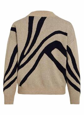 Maillot Vila Vitif beige pour femme