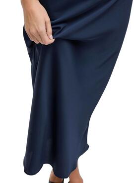 Jupe Vila Viellette bleue pour femme