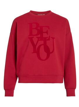 Sweatshirt Vila Reflect rouge pour femme