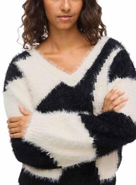 Maillot Vila Nuo noir et blanc pour femme