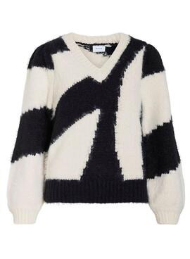 Maillot Vila Nuo noir et blanc pour femme