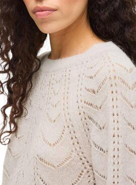 Maillot Vila Tuli beige pour femme