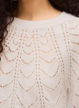 Maillot Vila Tuli beige pour femme