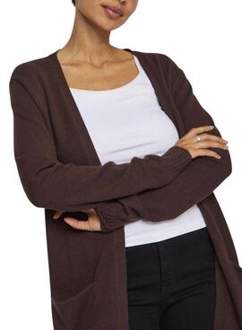 Veste Vila Viril marron pour femme