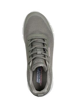 Chaussures Skechers Bobs Flex Waterproof vertes pour femme