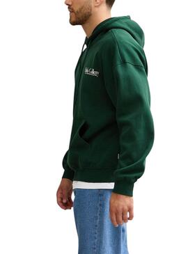 Sweat à capuche Only and Sons Park Gallery vert pour homme