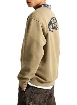 Sweat à capuche Vans Style 76 beige pour homme