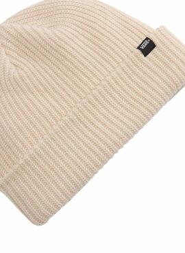 Bonnet Vans Basic Cuff beige pour homme et femme.