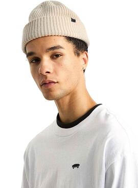 Bonnet Vans Basic Cuff beige pour homme et femme.
