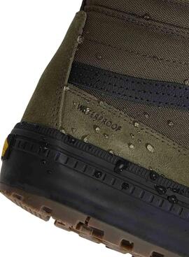 Chaussures Vans Sk8-Hi Waterproof vertes pour homme