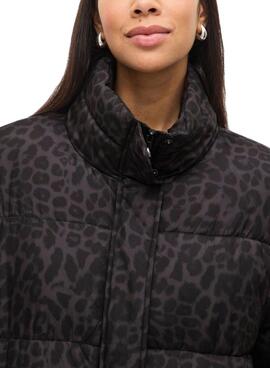 Manteau matelassé Vila Vipuff à imprimé animal pour femme