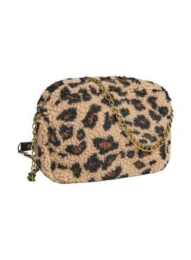 Sac à main léopard Pieces Aina pour femme