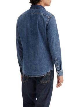 Chemise Levi's Battery bleue pour homme