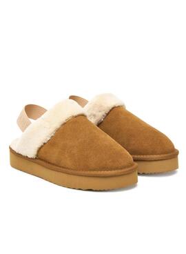 Sabots Pepe Jeans Dissy chameau pour femme
