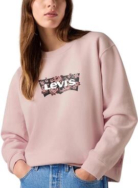 Sweat à capuche Levi's Everyday rose pour femme