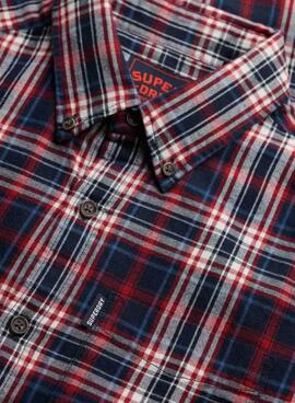 Chemise Superdry Vintage Check à carreaux bleu marine pour homme