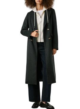 Manteau Pepe Jeans Taylor gris pour femme
