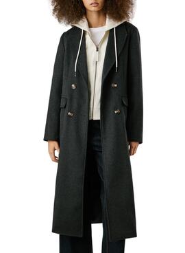 Manteau Pepe Jeans Taylor gris pour femme