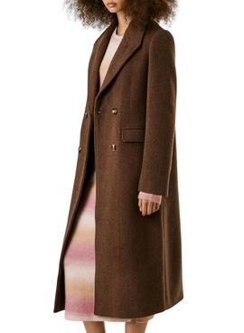 Manteau Pepe Jeans Taylor marron pour femme