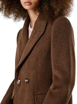 Manteau Pepe Jeans Taylor marron pour femme