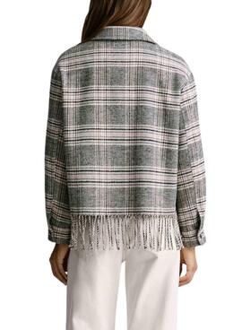 Veste Pepe Jeans Talani gris et rose pour femme