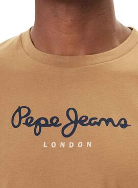 T-shirt Pepe Jeans Eggo camel pour homme