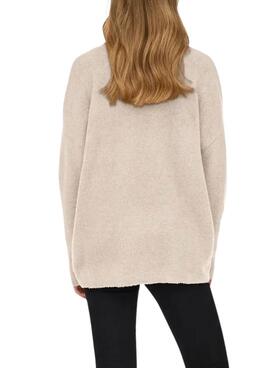 Maillot en tricot Only Talio beige pour femme
