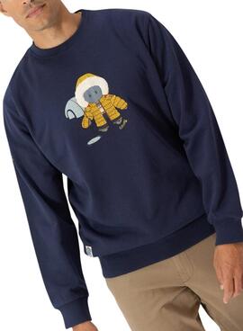 Sweat à capuche El Pulpo Esquimau bleu pour homme