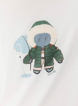 T-shirt El Pulpo Esquimal blanc pour homme