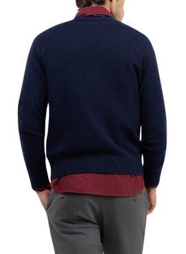 Maillot Le Ganso laine mérinos bleu pour homme