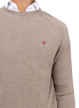 Maillot El Ganso laine mérinos beige pour homme