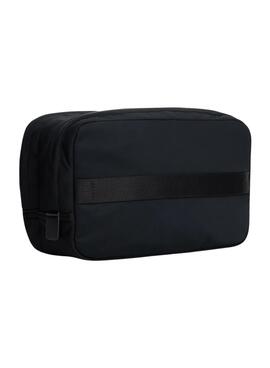Trousse de toilette Tommy Hilfiger en nylon noir pour homme.