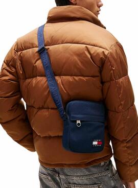 Sac Tommy Jeans Reporter bleu marine pour homme