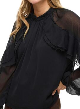 Chemisier noir Vila Vibinna pour femme