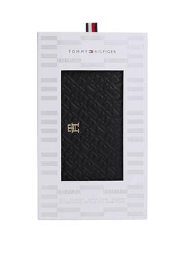 Portefeuille Tommy Hilfiger Monogramme noir pour femme