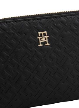 Portefeuille Tommy Hilfiger Monogramme noir pour femme
