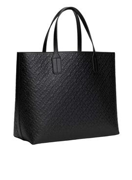 Sac à main Tommy Hilfiger Icon Satchel noir pour femme