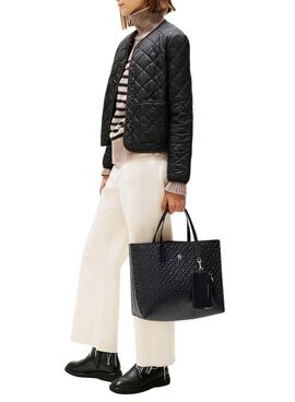 Sac à main Tommy Hilfiger Icon Satchel noir pour femme