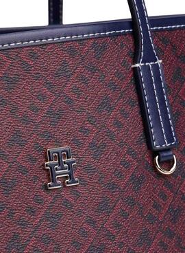 Sac fourre-tout Tommy Hilfiger Monoplay bleu et rouge pour femme