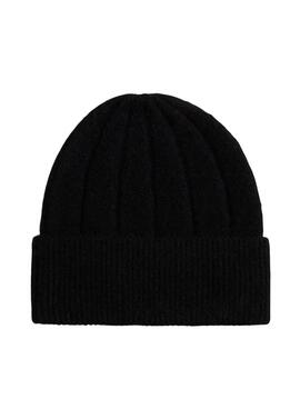 Bonnet en laine Tommy Hilfiger Fluffy noir pour femme