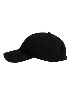 Casquette Tommy Hilfiger Flag en velours côtelé noir pour homme