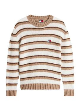 Maillot Tommy Jeans Stripe beige pour homme