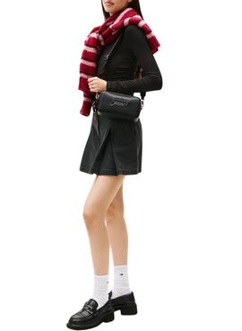 Sac Tommy Jeans Camera Serif noir pour femme